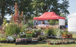 Helmingham Hall, Suffolk, Spring Plant Fair and Artisan Market 2019, Gazeebo